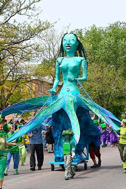 Lady of the Waters puppet by Anne Sawyer
